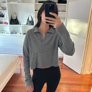 (Sold) Reformation Grey Cashmere Sweater